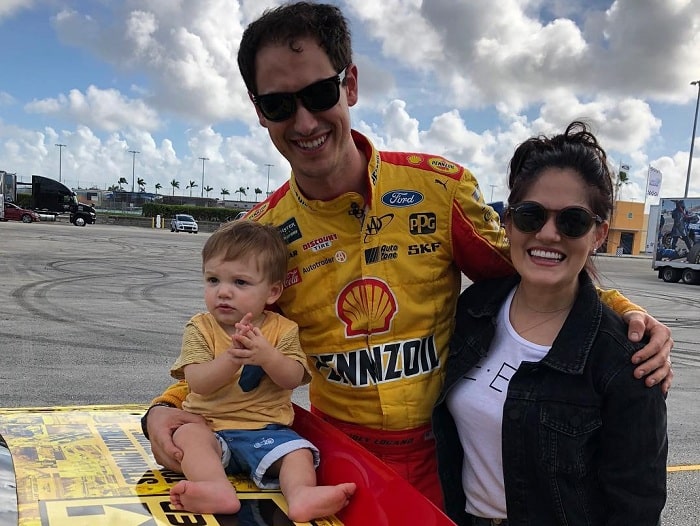 Joey Logano's Son Hudson Joseph Logano With Wife Brittany Baca – Pictures and Facts